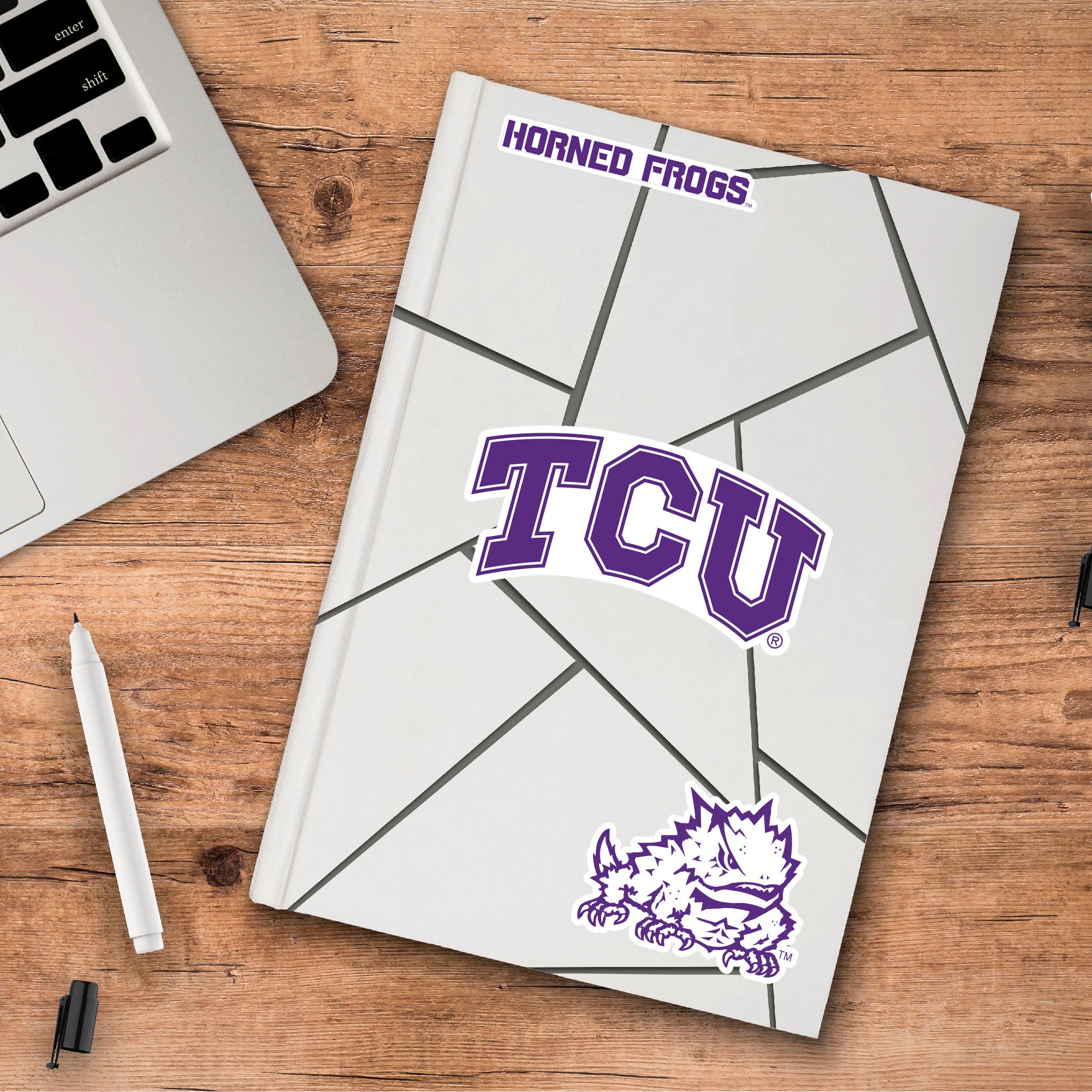 Fanmats TCU Horned Frogs 3 Stück Aufkleber Set