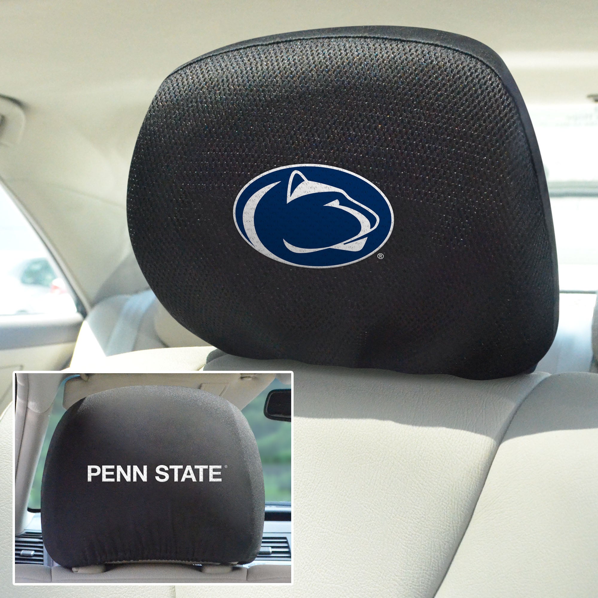 Fanmats Penn State Nittany Lions bestickt Kopf Rest Cover Set – 2 Stück