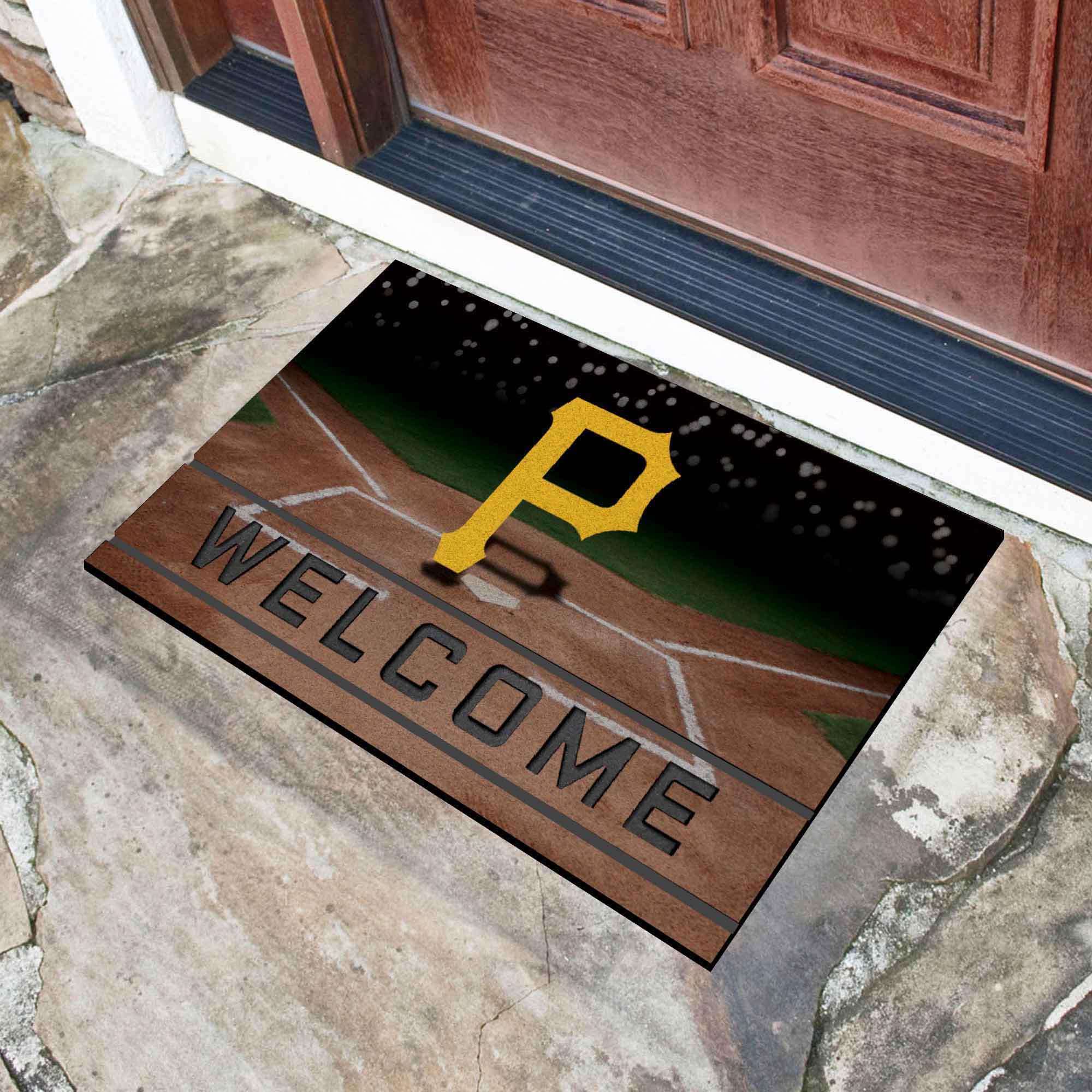 Fanmats Pittsburgh Pirates Gummi-Türmatte – 18′′ x 30′′