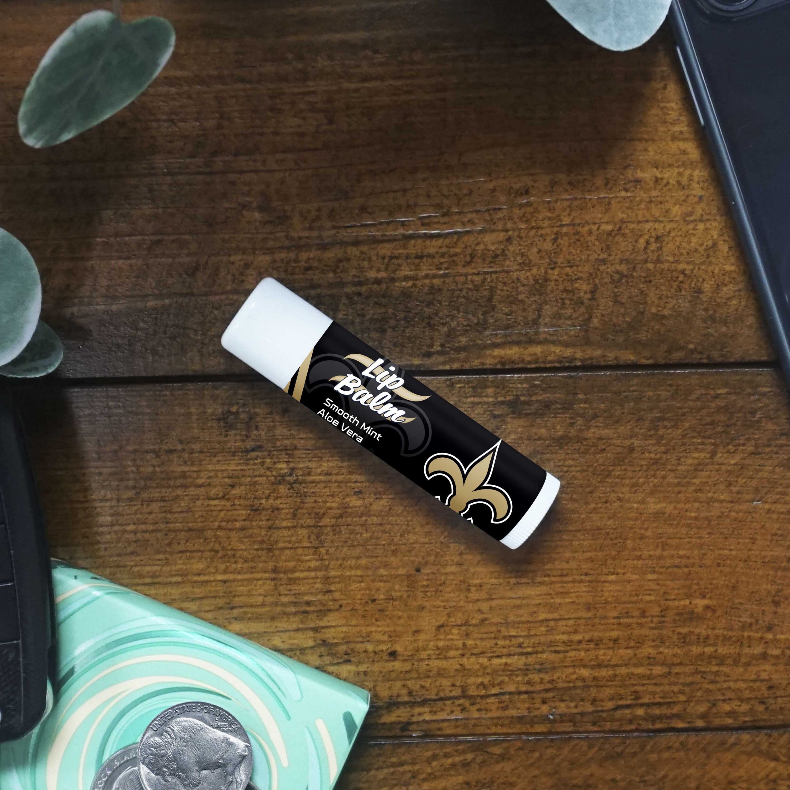 Fanmats New Orleans Saints glatt Minze SPF 15 Lippenbalsam