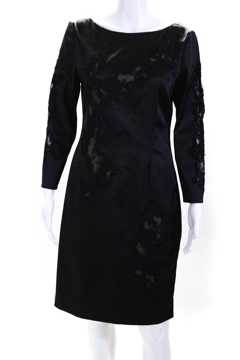 Rene Ruiz Damen V zurück Cocktailkleid Dunkelblau Blau