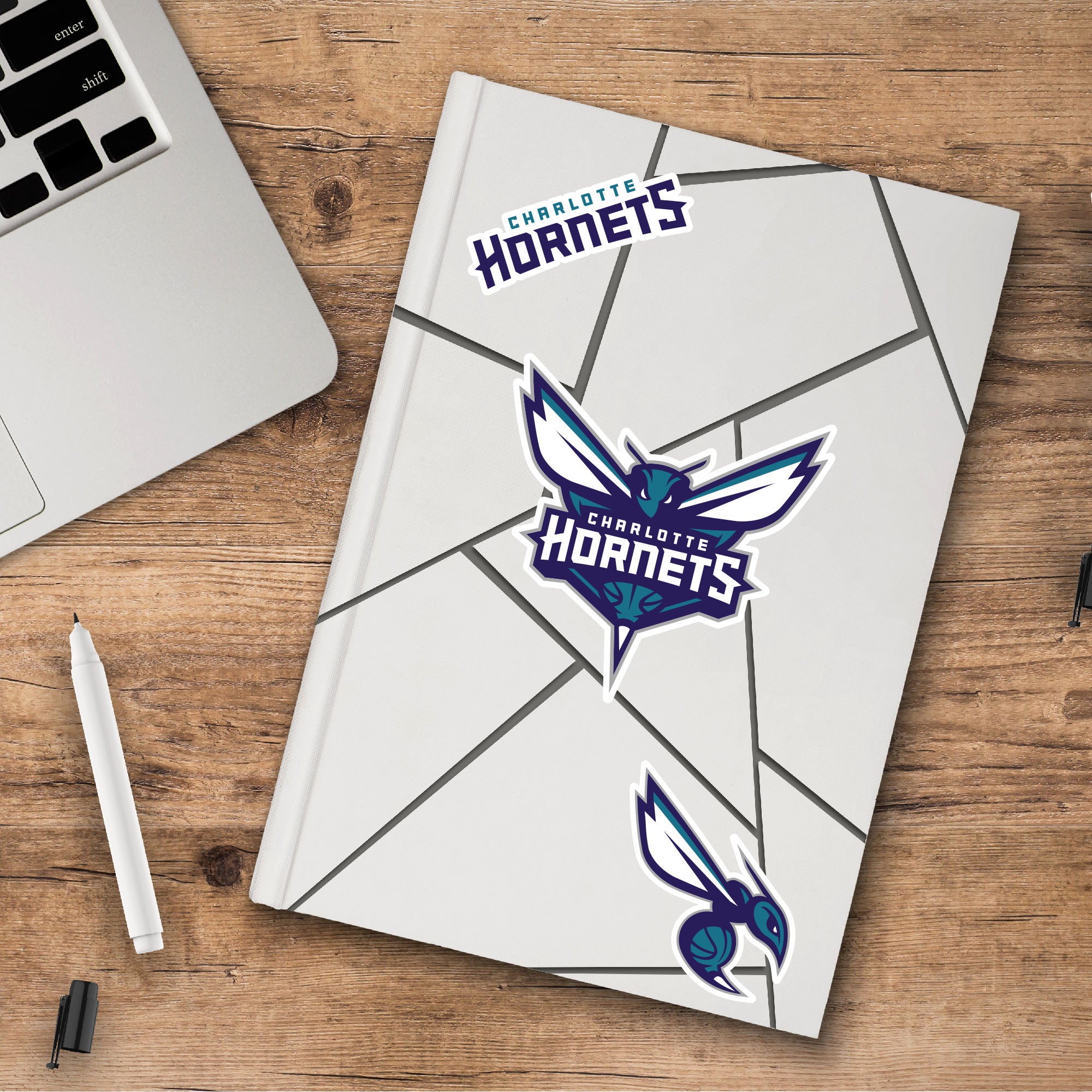 Fanmats Charlotte Hornets 3 Stück Aufkleber Set