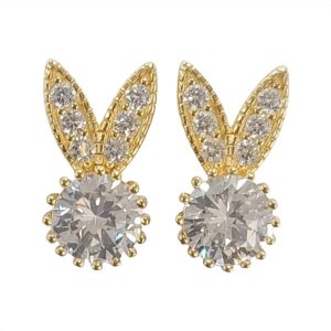 Bunny Ohrstecker in Diamant