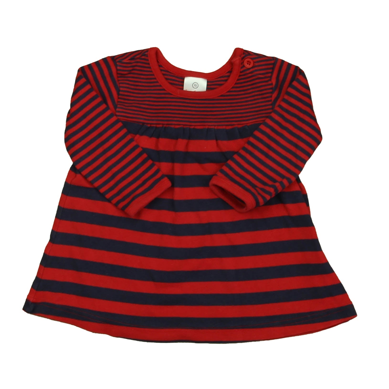 Hanna Andersson Mädchen Rot – Dunkelblau Stripe Kleid