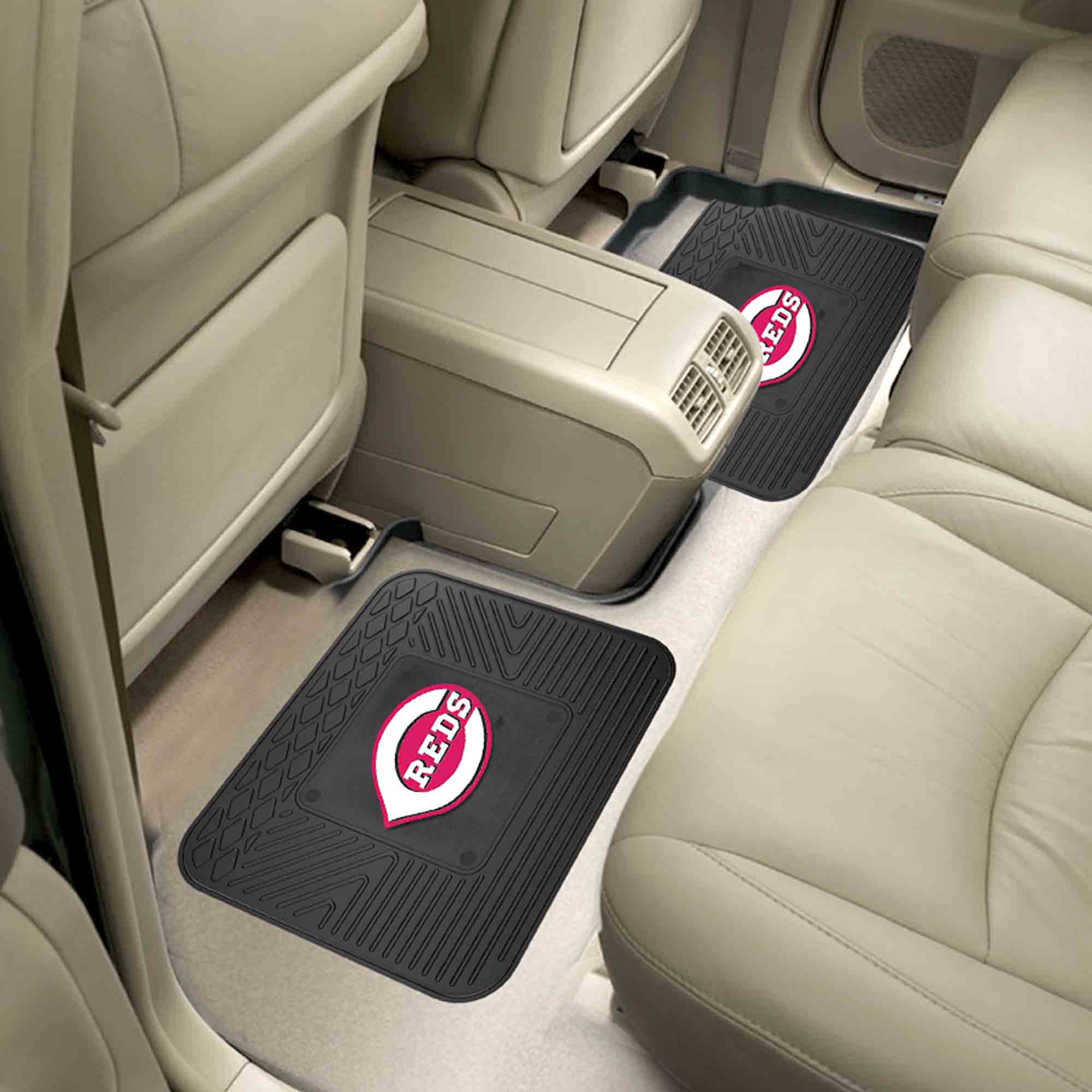 Fanmats Cincinnati Reds Rücksitz Auto Utility Matten – 2 Stück Set