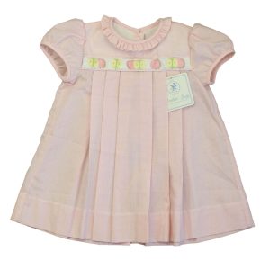 Brother & Sissy Mädchen rosa-weiße Äpfel Kleid 7805844029500