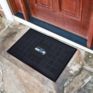 Fanmats Seattle Seahawks schweres Vinyl Medaillon Türmatte – 19.5′′ x 31′′