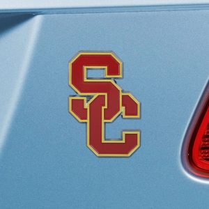 Fanmats Südkalifornien Trojaner 3D Farbe Metall Emblem