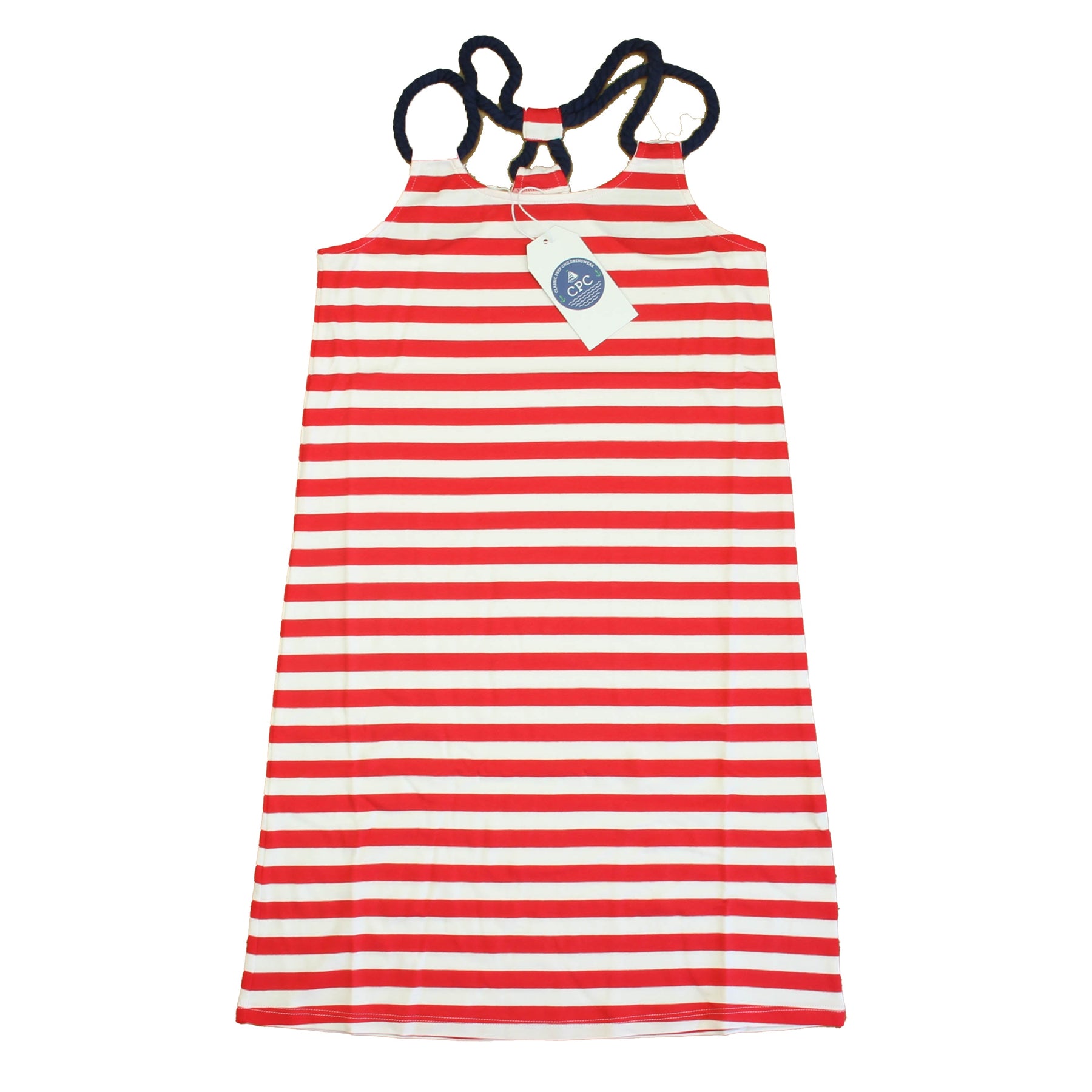 Classic Prep Mädchen Lollipop Rot – Weißes Kleid