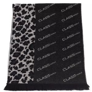 Cavalli Class Elegant Animalier Fantasy Logo Herren Schal