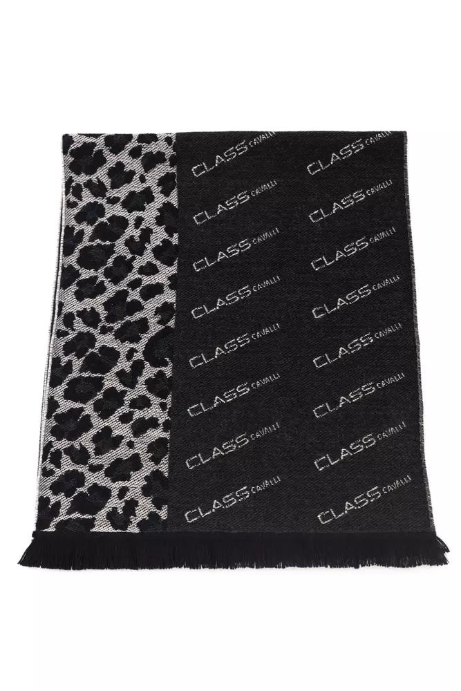 Cavalli Class Elegant Animalier Fantasy Logo Herren Schal