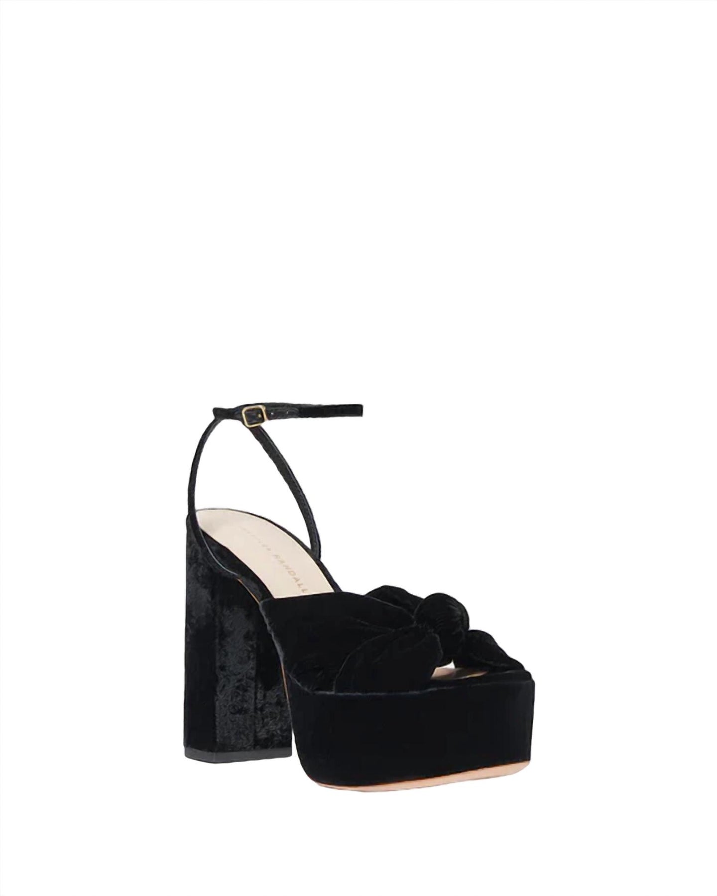 Roz Knot Plateausandalette in Schwarz