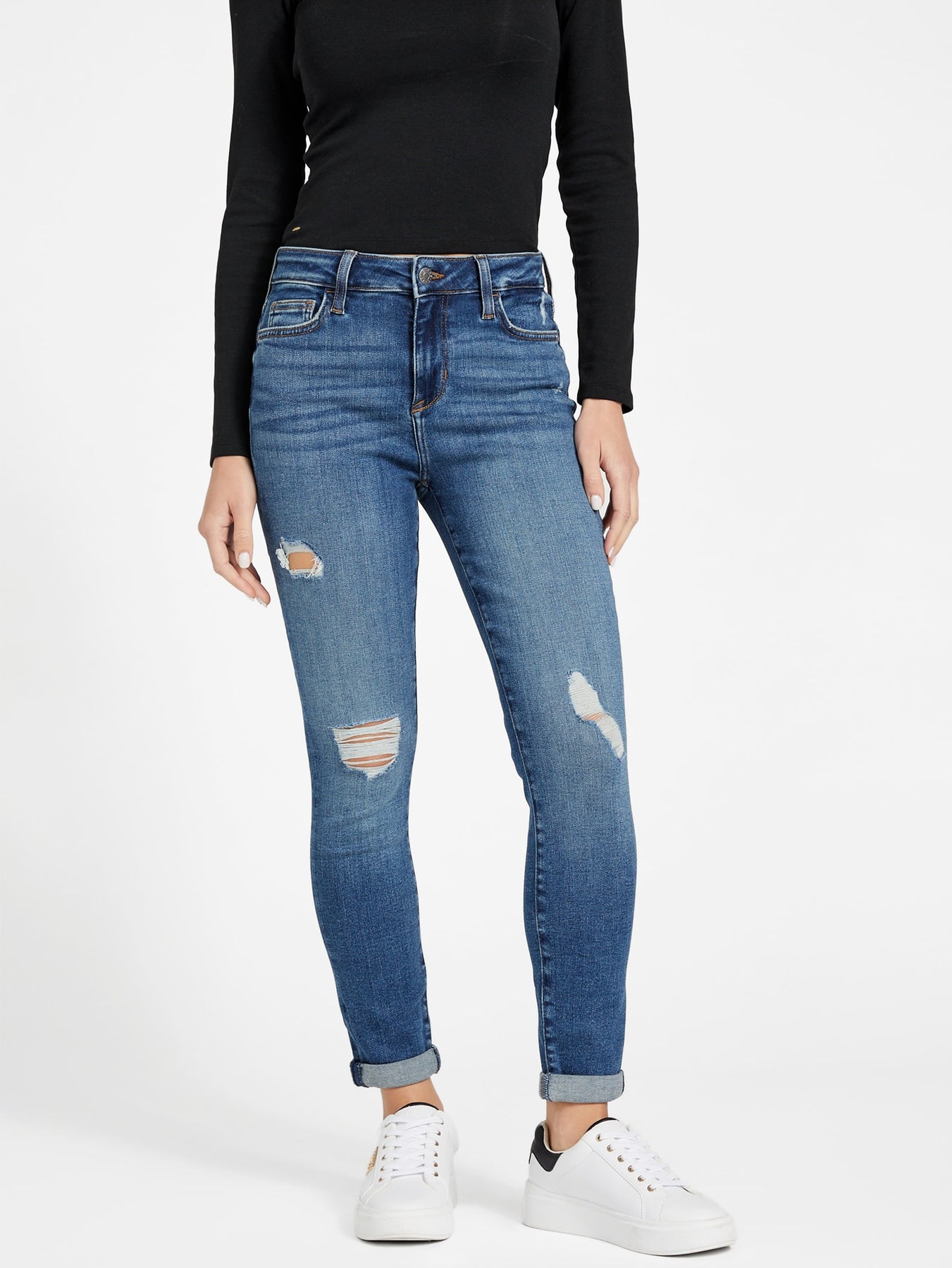 Diane von Furstenberg Distressed Jeans