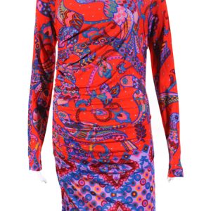 Dsquared2 Damen paisley Minikleid orange 7833439666236