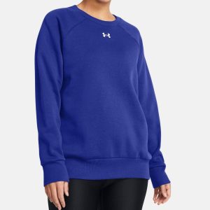Rival Fleece Crew Sweatshirt in royal blau/weiß 7833356271676