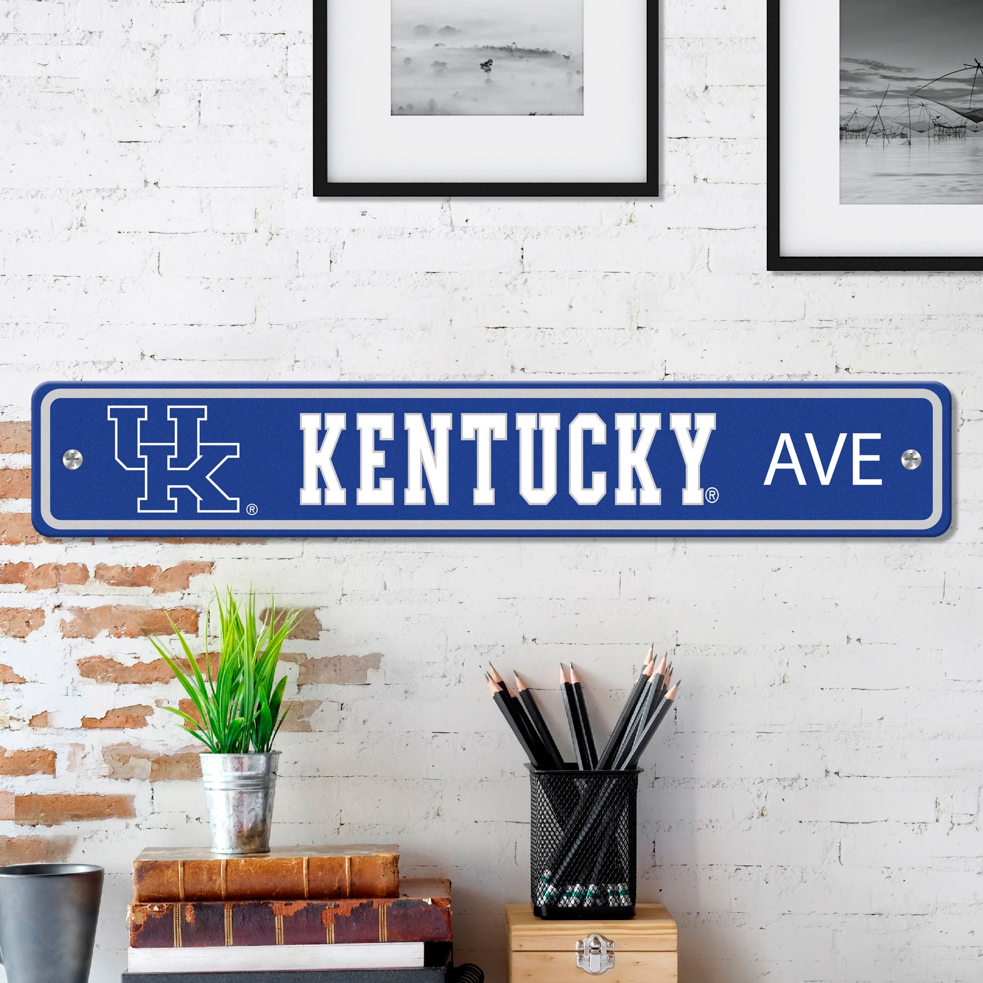 Fanmats Kentucky Wildcats Team Color Street Sign 4′′ X 24′′ Leichtgewicht