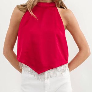 Let’s Go Mädchen Tank Top in rot 7833381961788