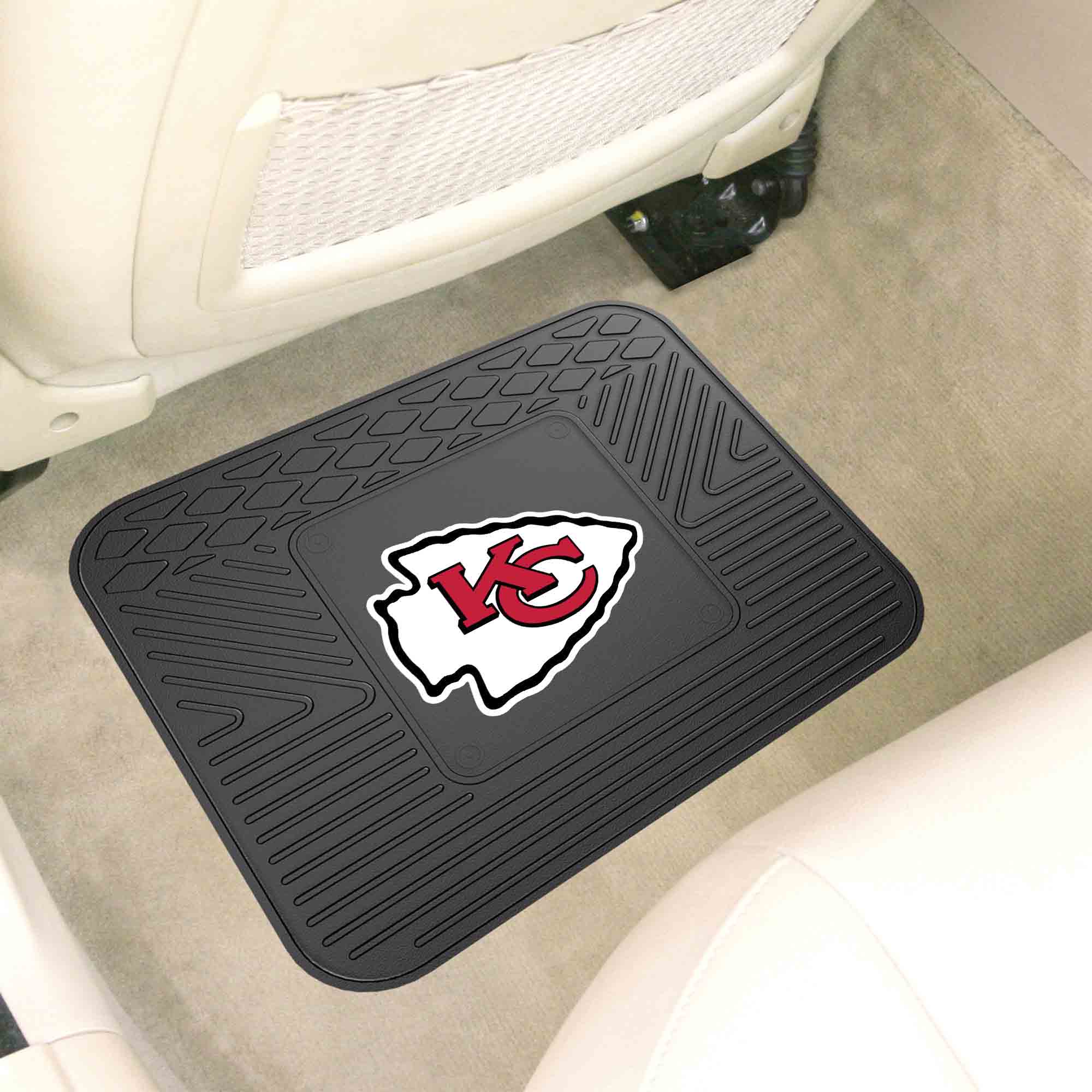 Fanmats Kansas City Chiefs Rücksitz Auto Utility Matte – 14 "x 17"