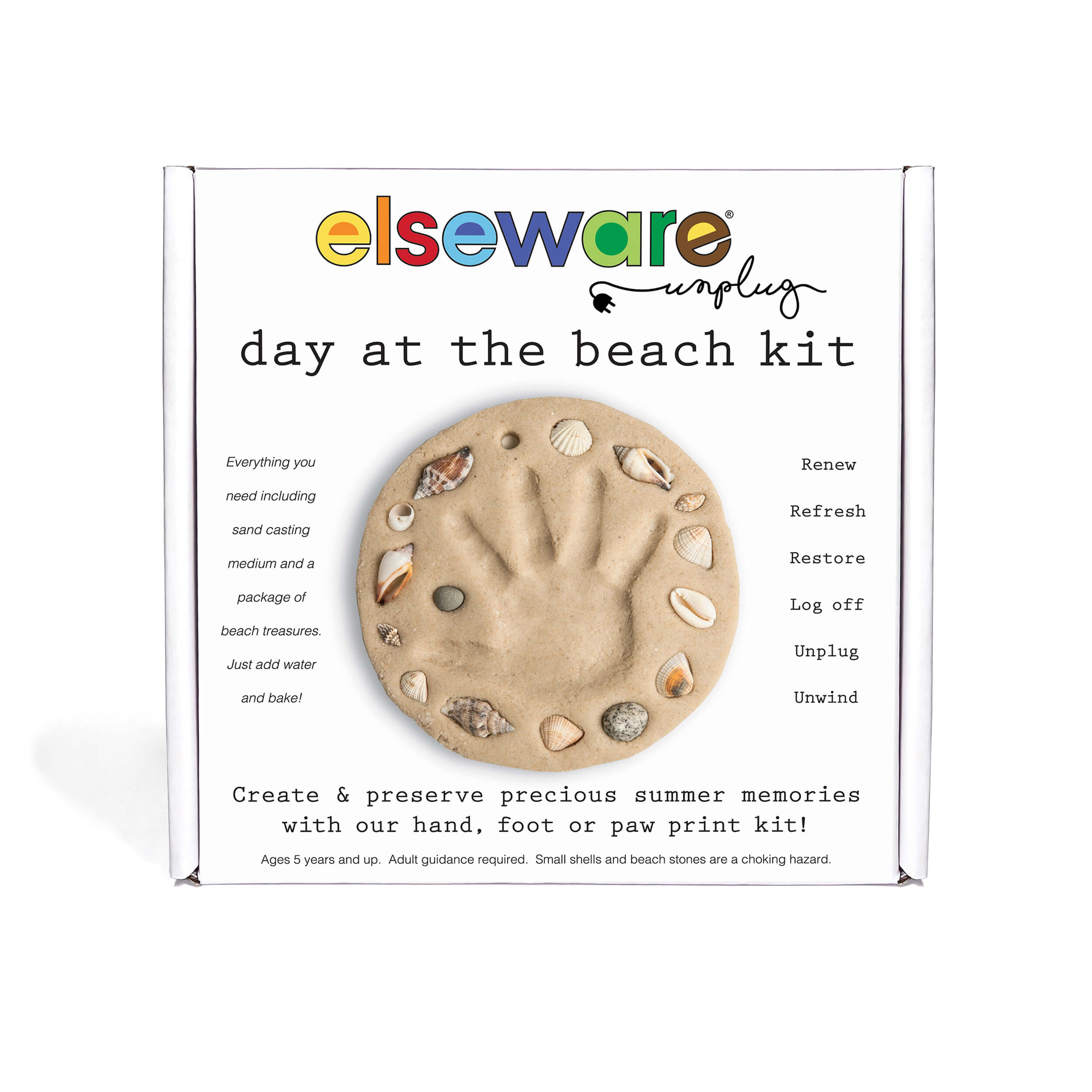 Tag am Strand – Kinder Hand & Footprint Keepsake