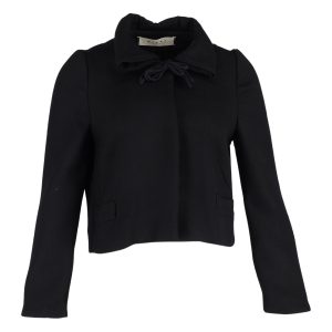 Marni Kurzjacke aus schwarzer Wolle