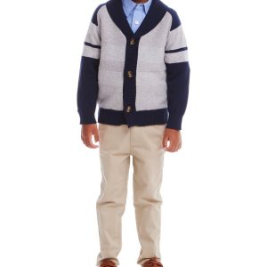 Andy & Evan Schal Strickjacke & Hose Set
