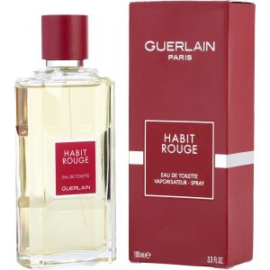 Habit Rouge von Guerlain Edt Spray 3,3 Oz (Neue Verpackung) Herren