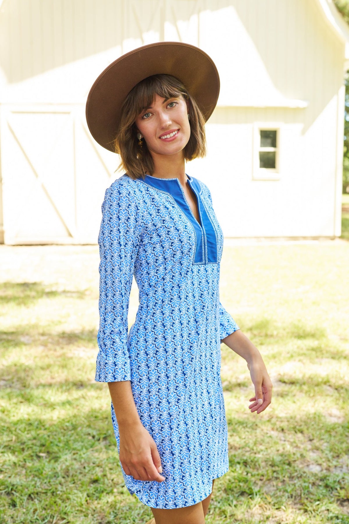 Sullivan’s Island Gesticktes Tunika Kleid