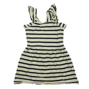 Rockets Of Awesome Mädchen weiß, schwarz, Streifen Kleid – 7805928439868