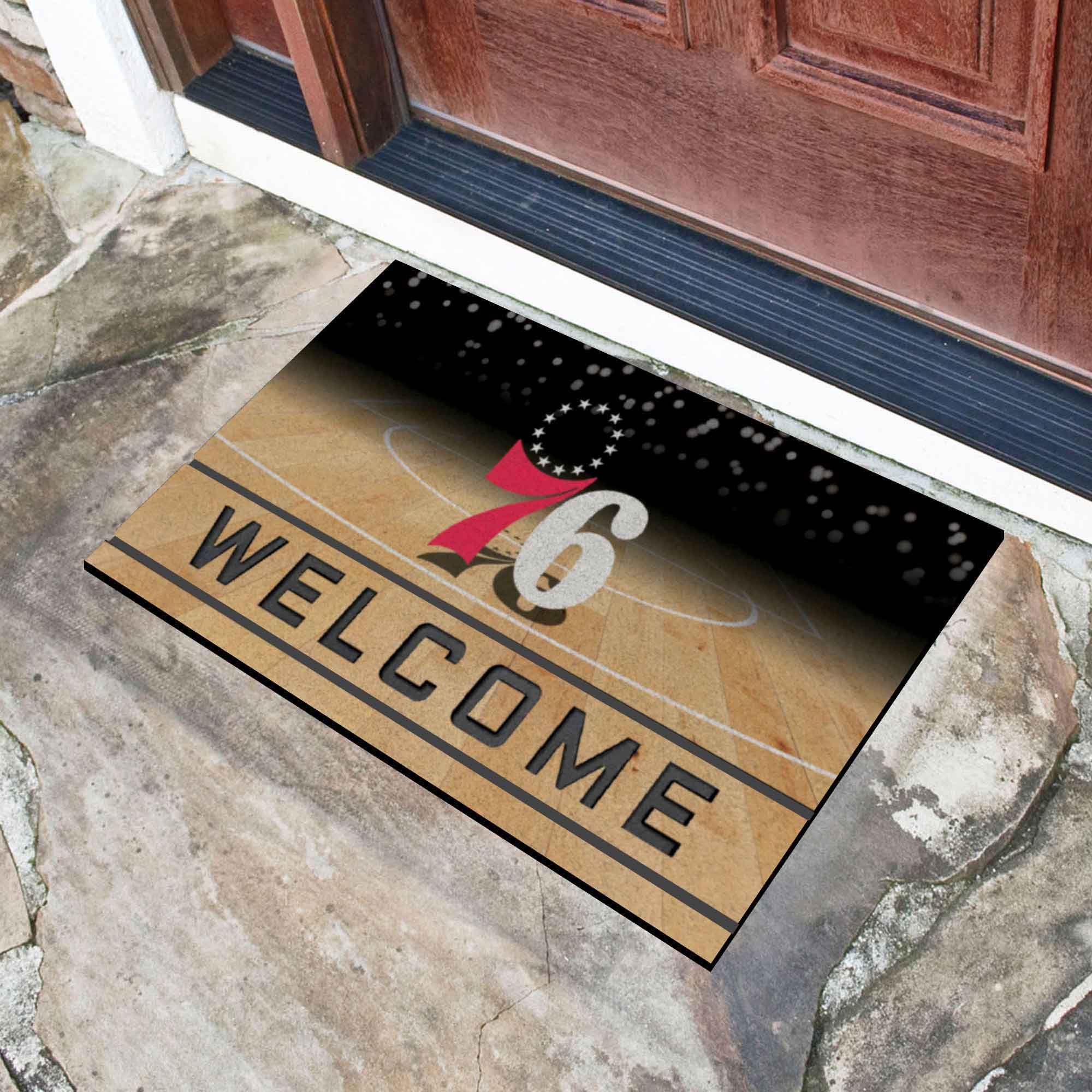 Fanmats Philadelphia 76ers Gummi-Türmatte – 18′′ x 30′′