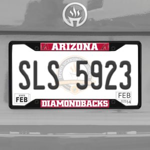 Fanmats Arizona Diamondbacks Metall Nummernschild Rahmen schwarz Finish