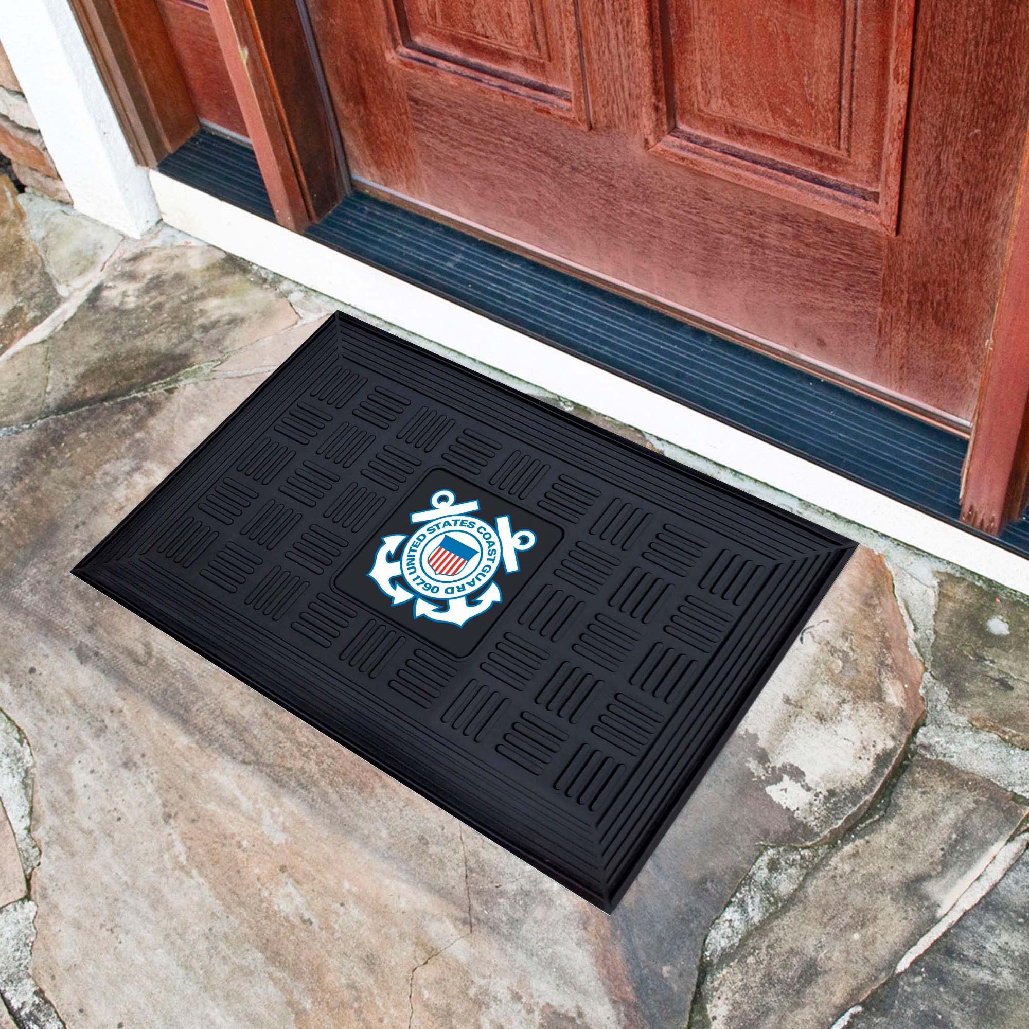 Fanmats US-Küstenwache Heavy Duty Vinyl Medallion Türmatte - 19,5 "x 31"