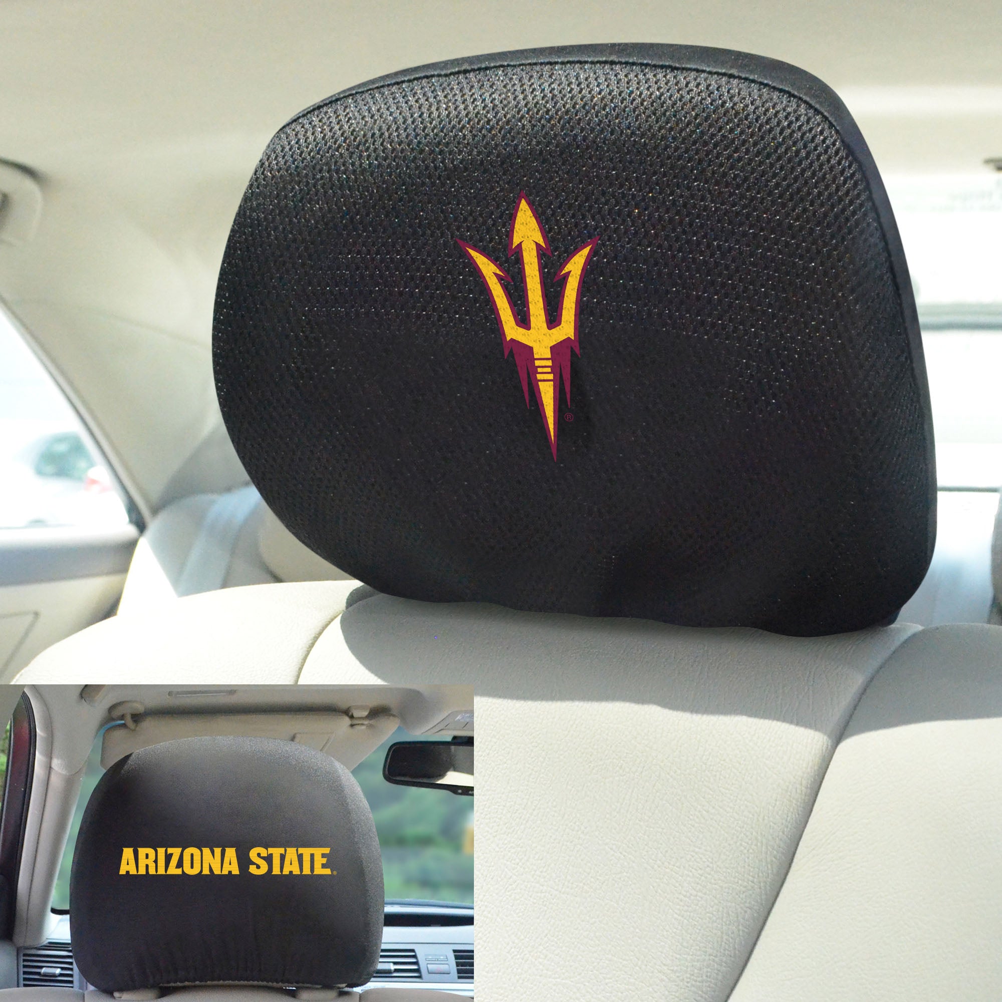 Fanmats Arizona State Sun Devils bestickt Kopf Rest Cover Set – 2 Stück