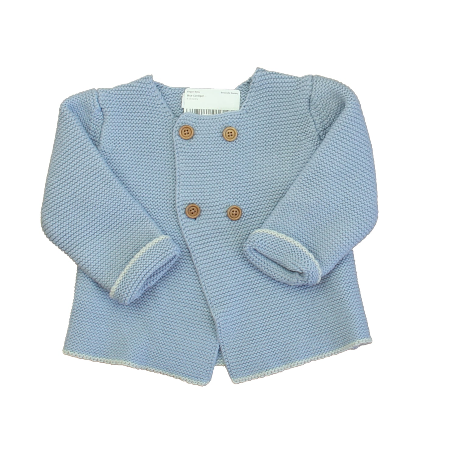 Elegante Baby Mädchen blaue Strickjacke