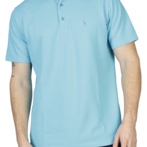 Classic Pique Polo mit Gingham-Besatz