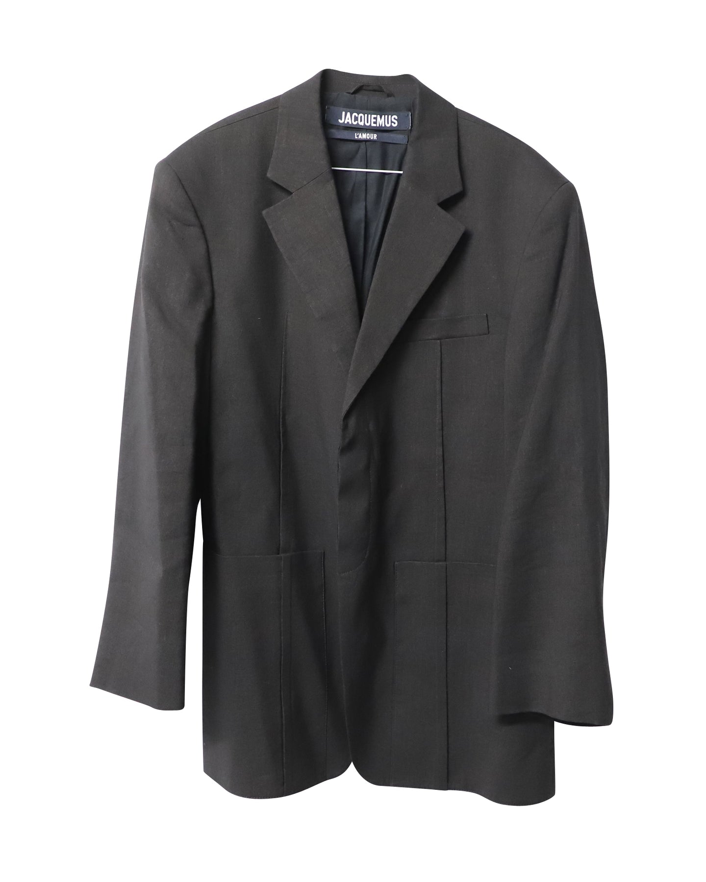Jacquemus La Veste D'Homme Blazer aus schwarzem Hanf