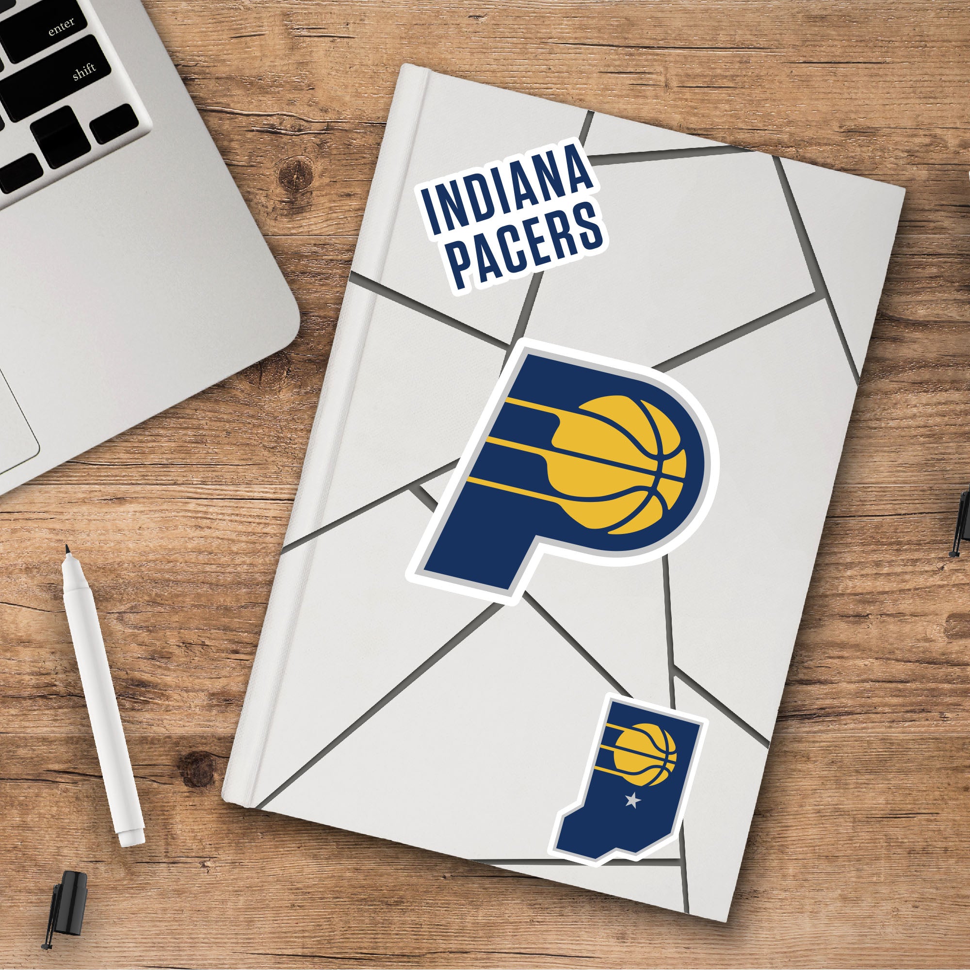 Fanmats Indiana Pacers 3 Stück Aufkleber Set
