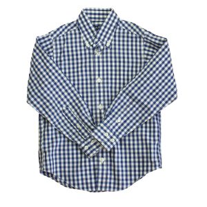 Brooks Brothers Jungen blau , weißer Knopf nach unten langen Ärmel – 7805949411388
