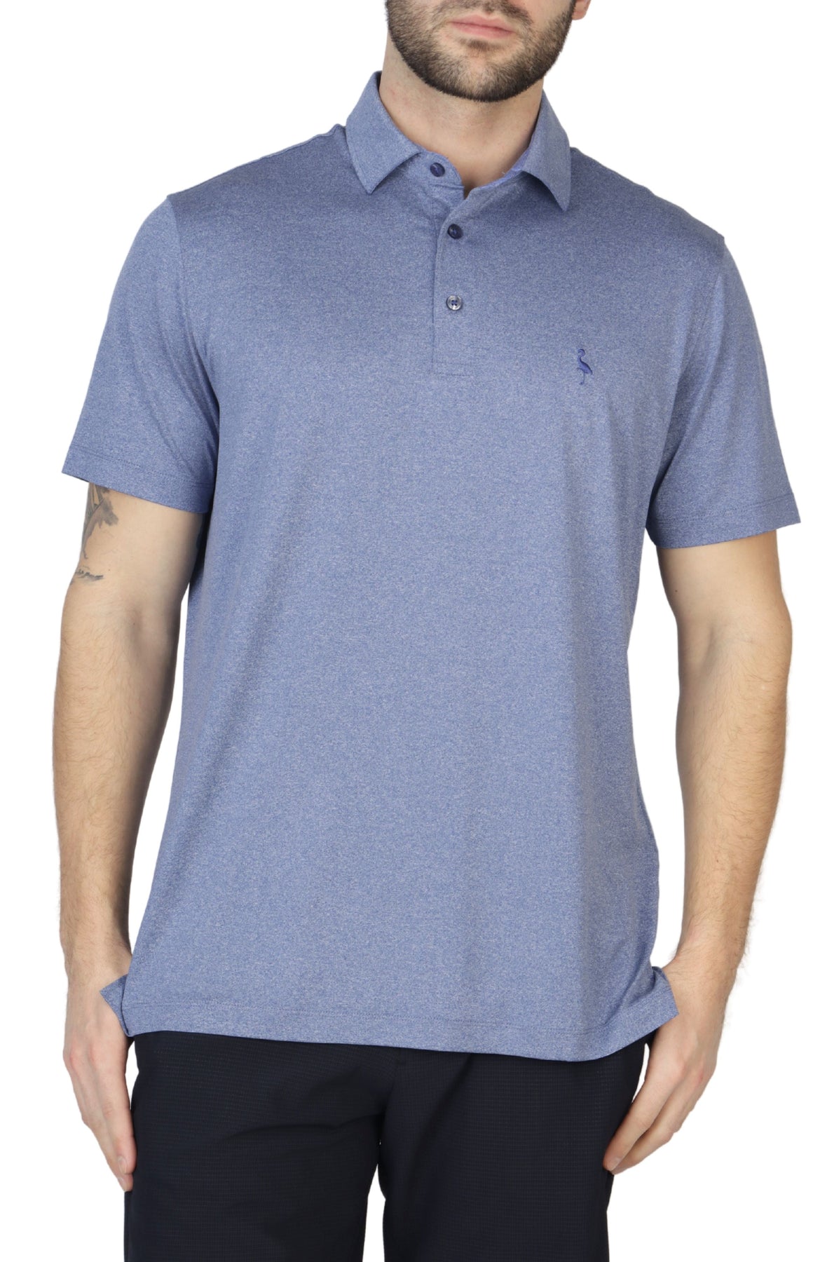 Solide tonale Melange Performance Polo