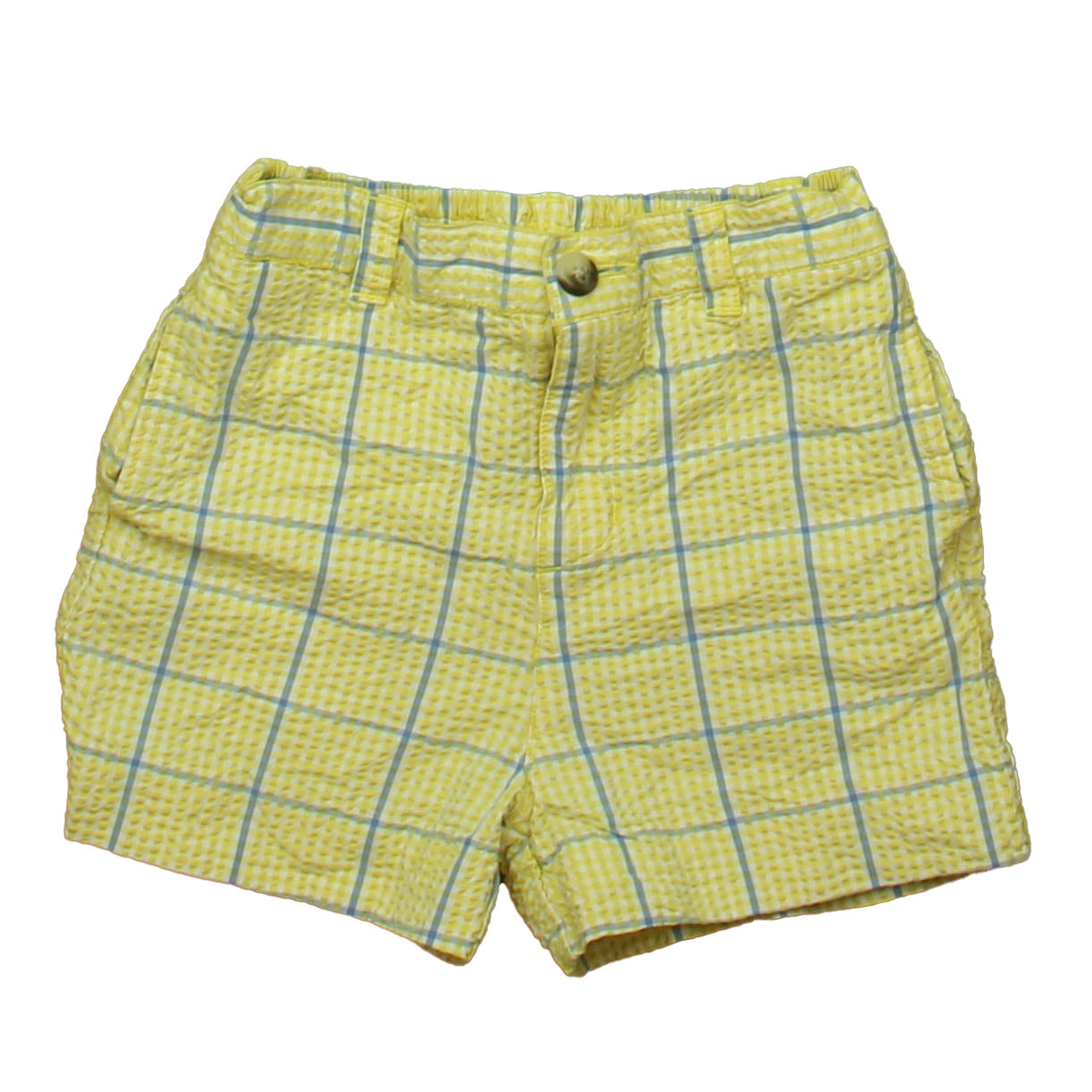 Ralph Lauren Jungen Gelb – Blaue karierte Shorts