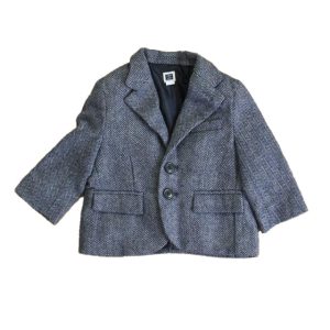 Janie and Jack Jungen blau Herringbone Sportmantel – 7805974904892