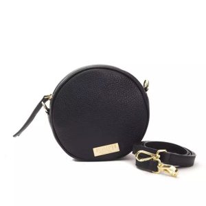 Pompei Donatella Elegant Oval Leder Crossbody Damen Tasche