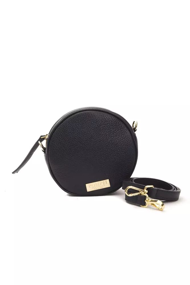 Pompei Donatella Elegante oval Leder Umhängetasche für Damen