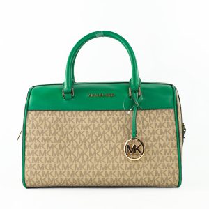 Michael Kors Travel Medium Palmetto Signature Duffle Crossbody Tasche Damen Geldbeutel