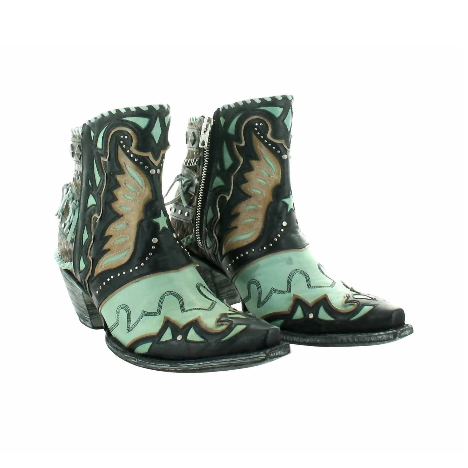 Damen Eagle Flight Stiefel in Schwarz/Aqua