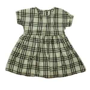 Rylee + Cru Mädchen beige-schwarz kariert Kleid – 7805964189756