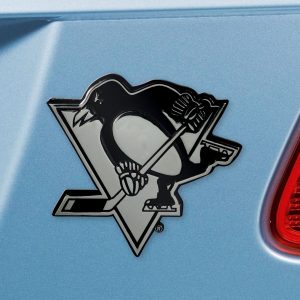 Fanmats Pittsburgh Pinguine 3D Chrom Metall Emblem
