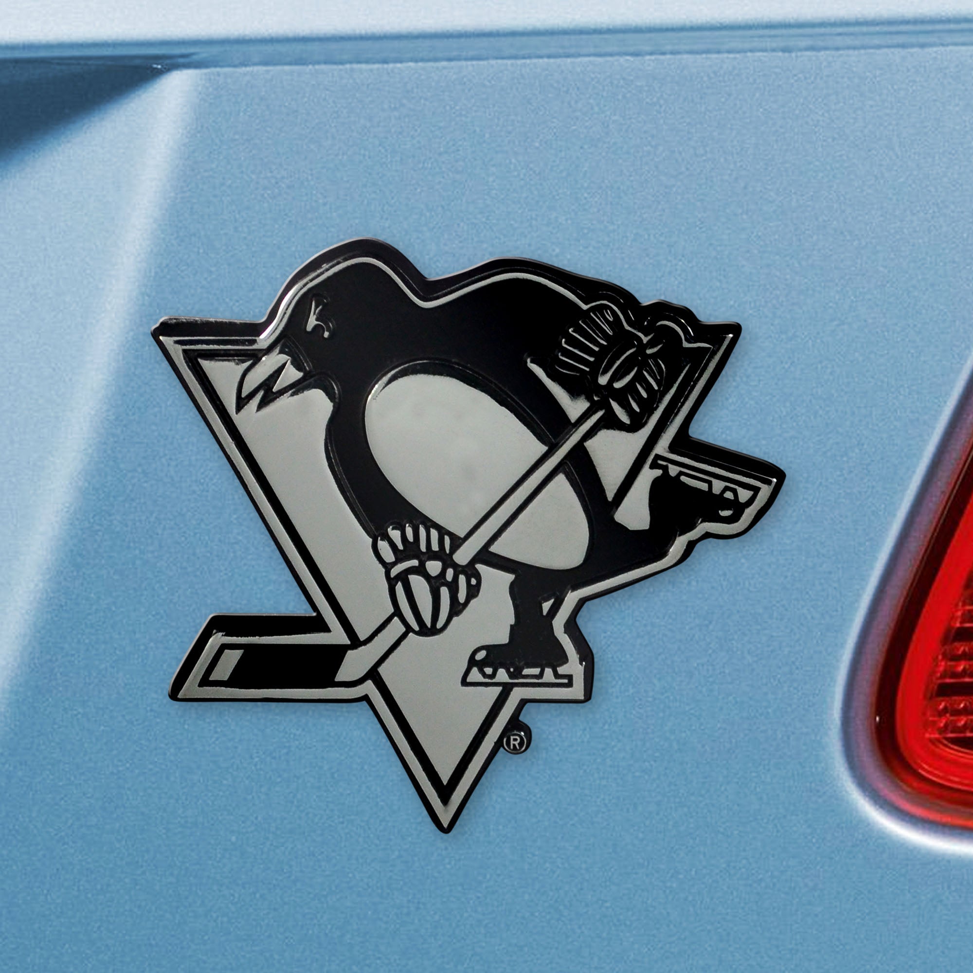 Fanmats Pittsburgh Penguins 3D Chrom Metall Emblem