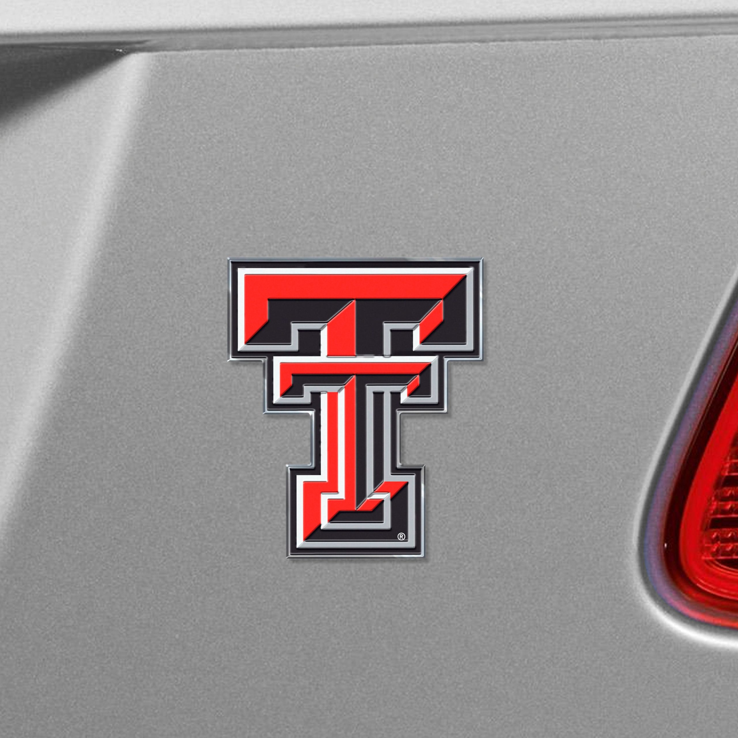 Fanmats Texas Tech Rot Raiders Heavy Duty Aluminium geprägte Farbe Emblem