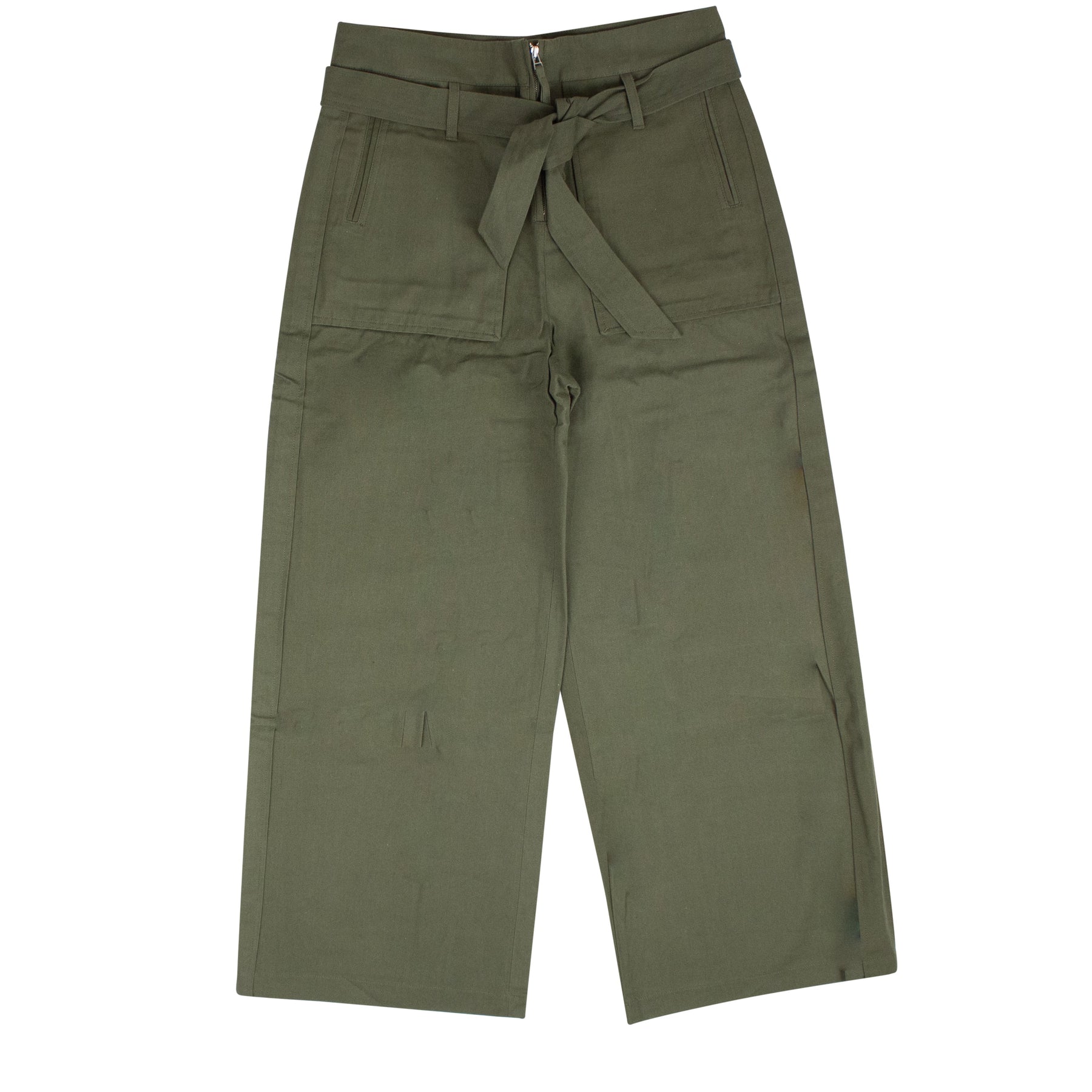 Grüne Cargo Straight Fit Hose