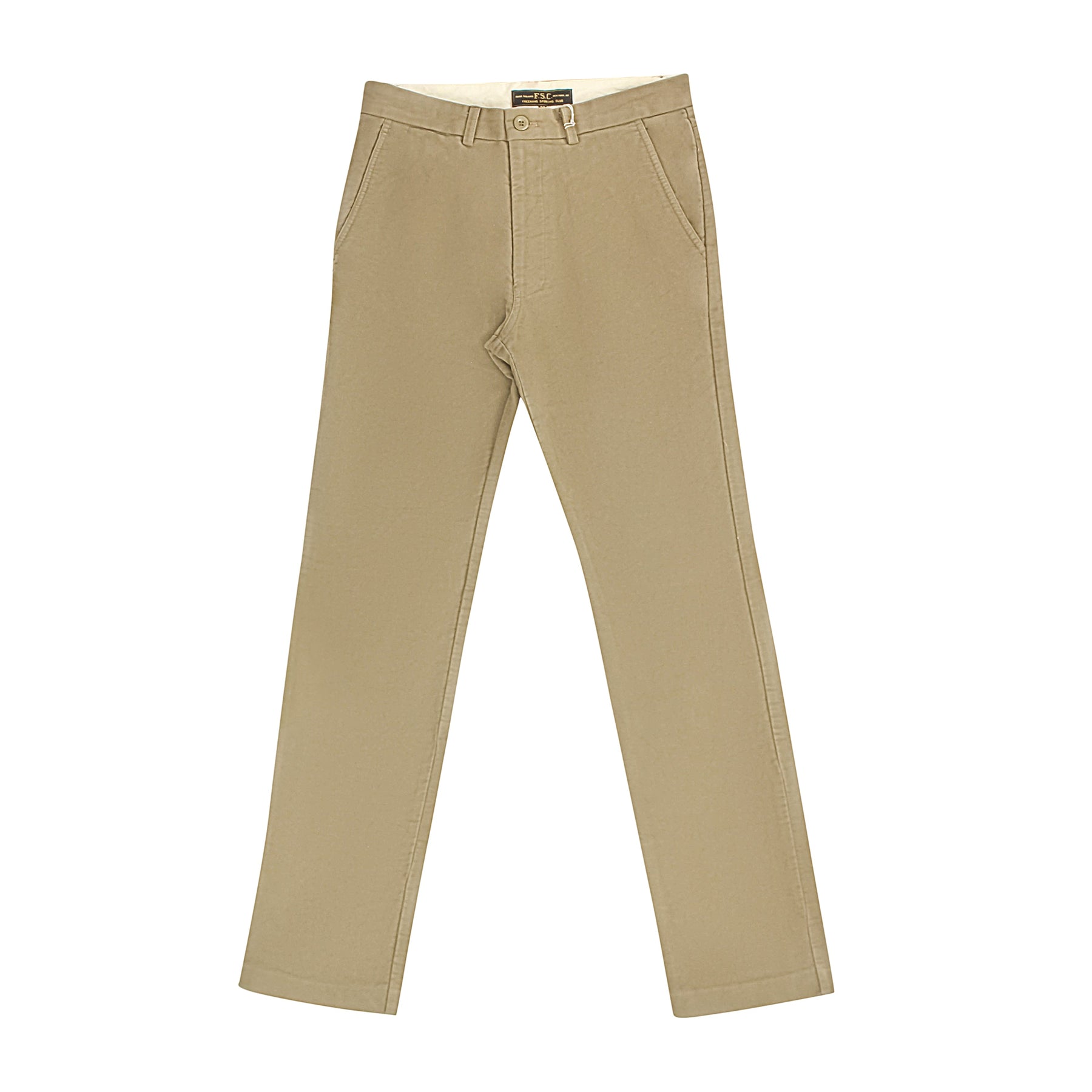 Braune Moleskin Hose aus Baumwolle